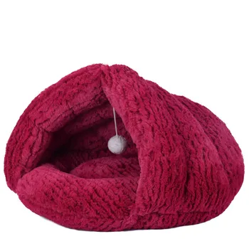 

Cat Litter Winter Warm Pet Kennel Dog Mat Thick Pad Sleeping Bag Yurt Nest Deep Sleep Dog Beds for Small Dogs