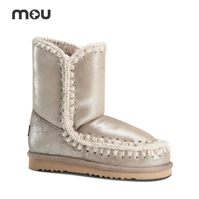 Mou Limited botas de nieve cálidas de lana versátiles, comodidad limitada,  ESKIMO24LIM MGBLK/MGWIN/MGEGRY|Botas de nieve| - AliExpress
