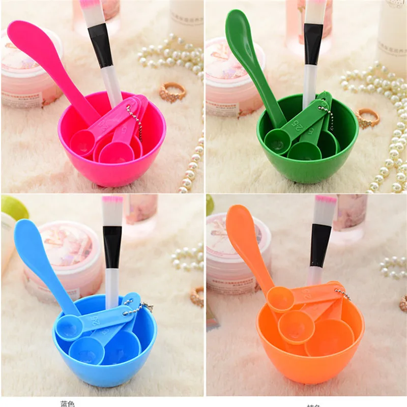 

Professional Kits Tools 4 in 1 DIY Facial Mask Mixing Bowl Brush Spoon Stick Brush Face Care Set Women Facial Beauty