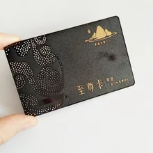 100 шт./лот металлическая карта матовая черная лазерная гравировка отверстие перфорированная карта dhl