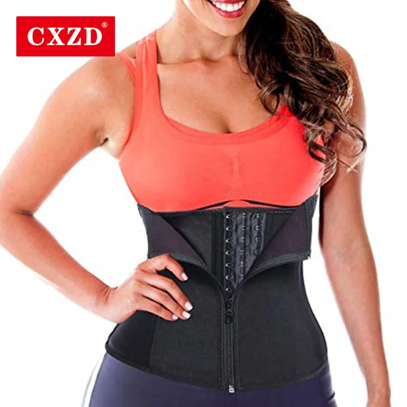 

CXZD Women Latex Rubber Waist Trainer Corset Cincher Slimming Body Shaper Shapewear Modeling Strap Tummy Control