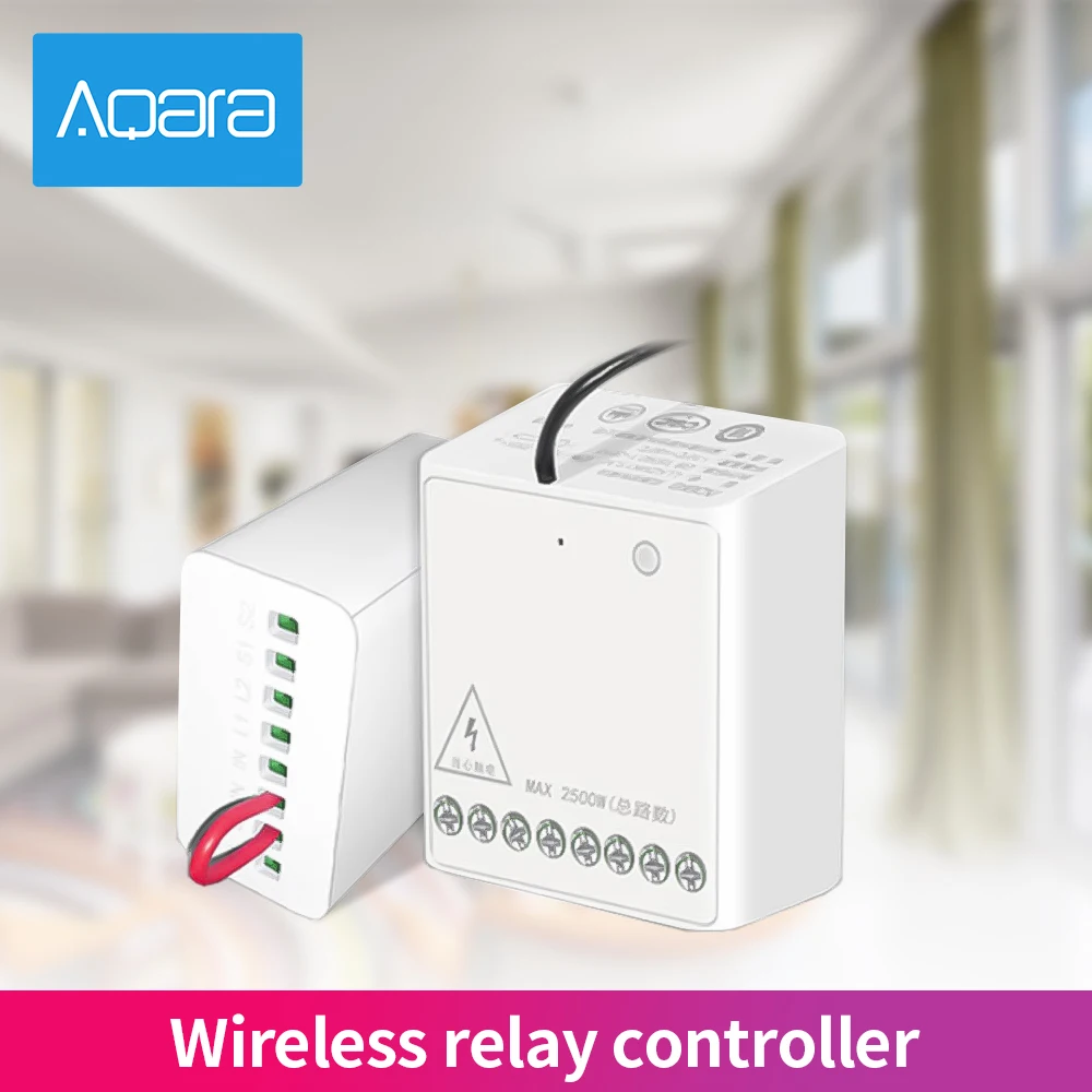 Aqara Two way Control Module Wireless Relay Controller 2 Channels Work