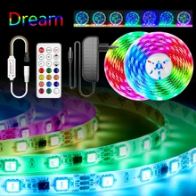 5M 10M WS2811 Led Lights Dream RGBWW RGB Led Strip Light Addressable 15M 20M 5050 Pixel Led Tape with adapter + controller