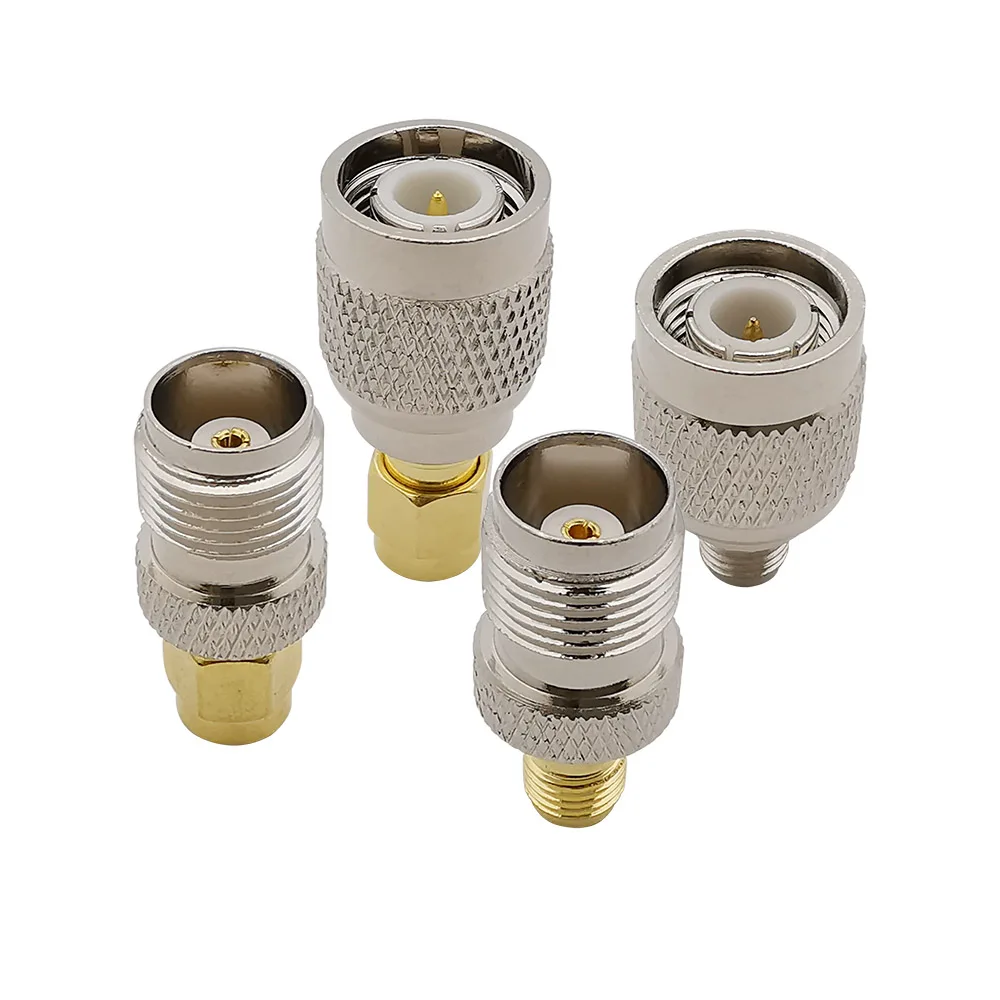 4 шт. переходник RF SMA Male/Female на TNC коаксиальный соединитель Coax набор переходников