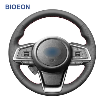 

Black PU Artificial Leather Wrap Car Steering Wheel Covers for Subaru Forester Ascent Crosstrek Impreza Legacy Outback 2019