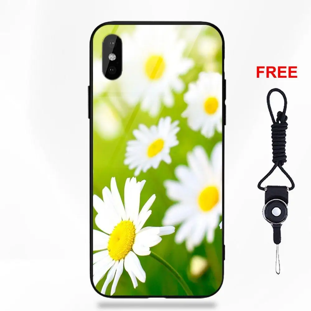 Красивый солнцезащитный Daisies с ромашками для Apple iPhone X XS Max XR 5 5C 5S SE 6 6S 7 8 Plus