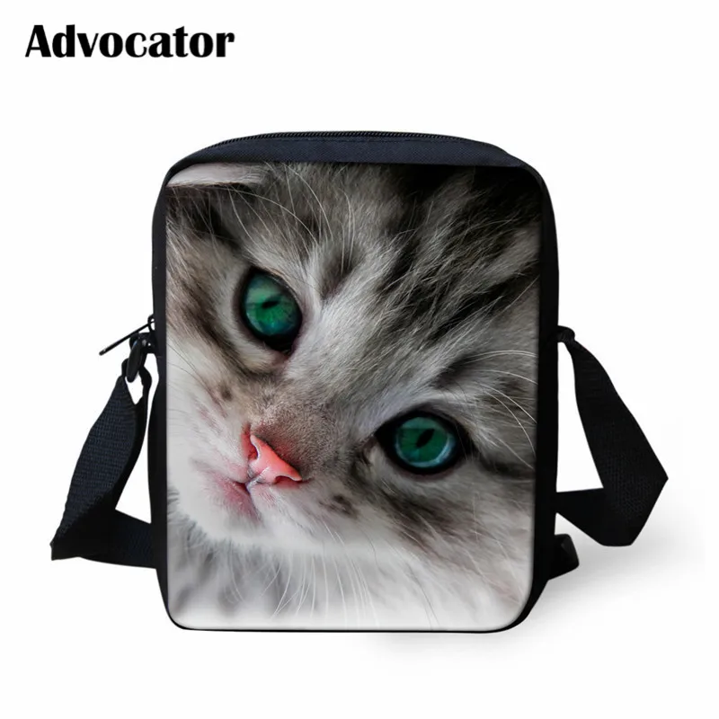 ADVOCATOR BAG Милые сумки-мессенджеры с 3D изображением кота для девочек, сумки через плечо для подростков, дизайнерские сумки для женщин, ручная сумка, Детская плечевая сумка Mochila - Цвет: ADVOCATOR BAG