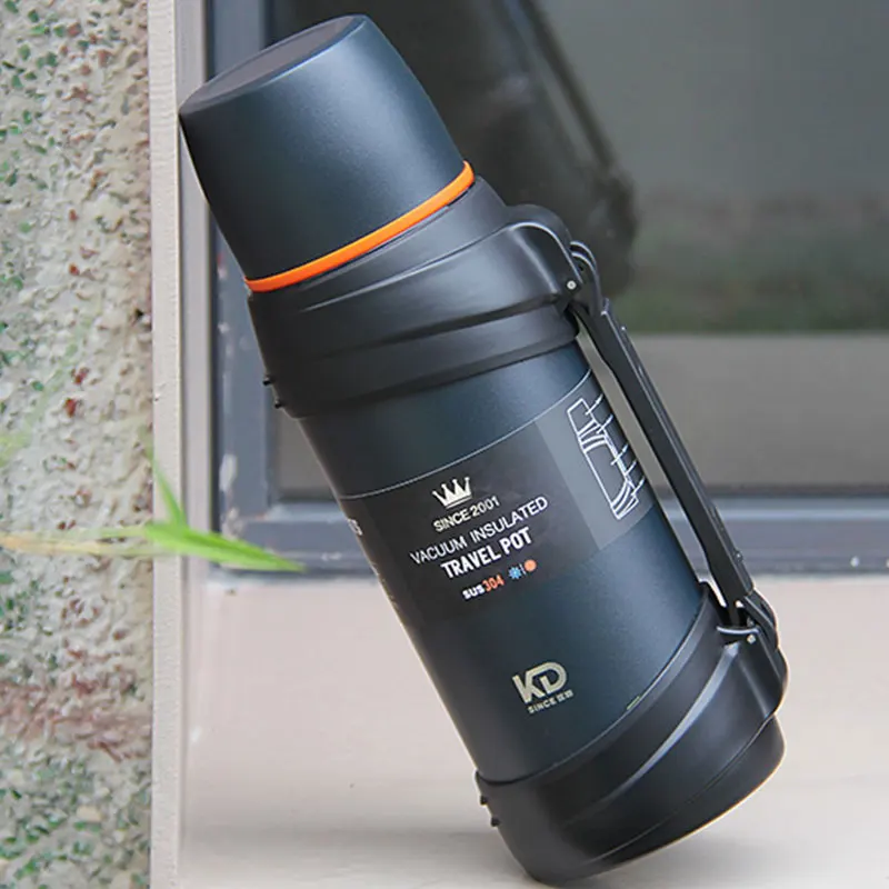 US $27.60 2l25l Travel Thermos Flask Outdoor Stainless Steel Termos Large Capacity Coffee Mug Cup Water Bottle Heat Cold Preservation