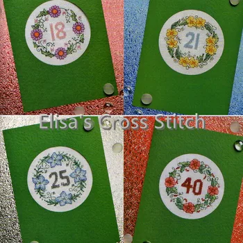 

CD231 14ct DIY Greeting Card Art Popular Full Set CrossStitch Greeting Card Birthday Christmas Gift Beauty Number