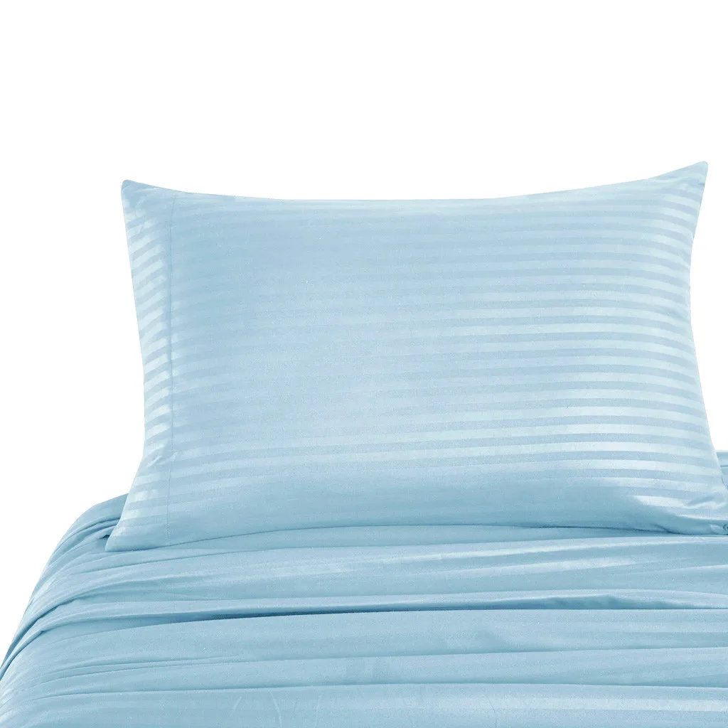 Hypoallergenic Anti-Bacterial and Anti-Microbial Bed Sheets Set Egyptian Comfort 1800 Count Deep Pocket Striped 3 - 4 Piece TCXJ Hypoallergenic Anti-Bacterial and Anti-Microbial Bed Sheets Set Egyptian Comfort 1800 Count Deep Pocket Striped 3 - 4 Piece TCXJ