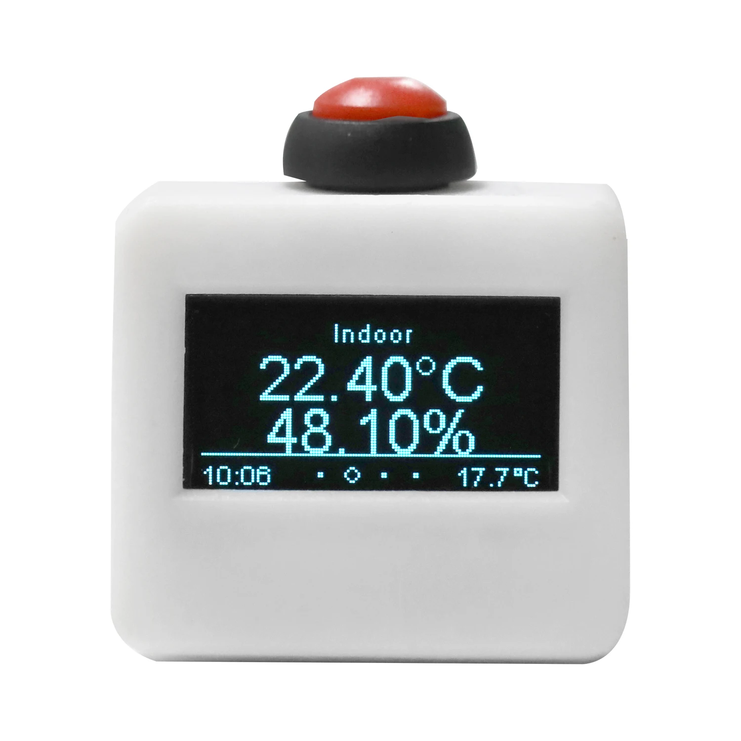 Бытовой Мини Размер Портативный влажность и температура ЖК-дисплей Wifi погодные часы с автоматической функцией калибровки времени