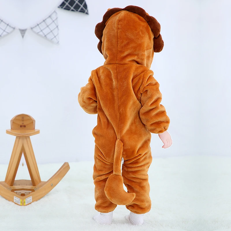 Kigurumis/Детские пижамы в виде животных; Onesie Ropmer; мягкая Пижама с рисунком льва для новорожденных; забавная одежда для сна; Детский комбинезон; костюм для младенцев