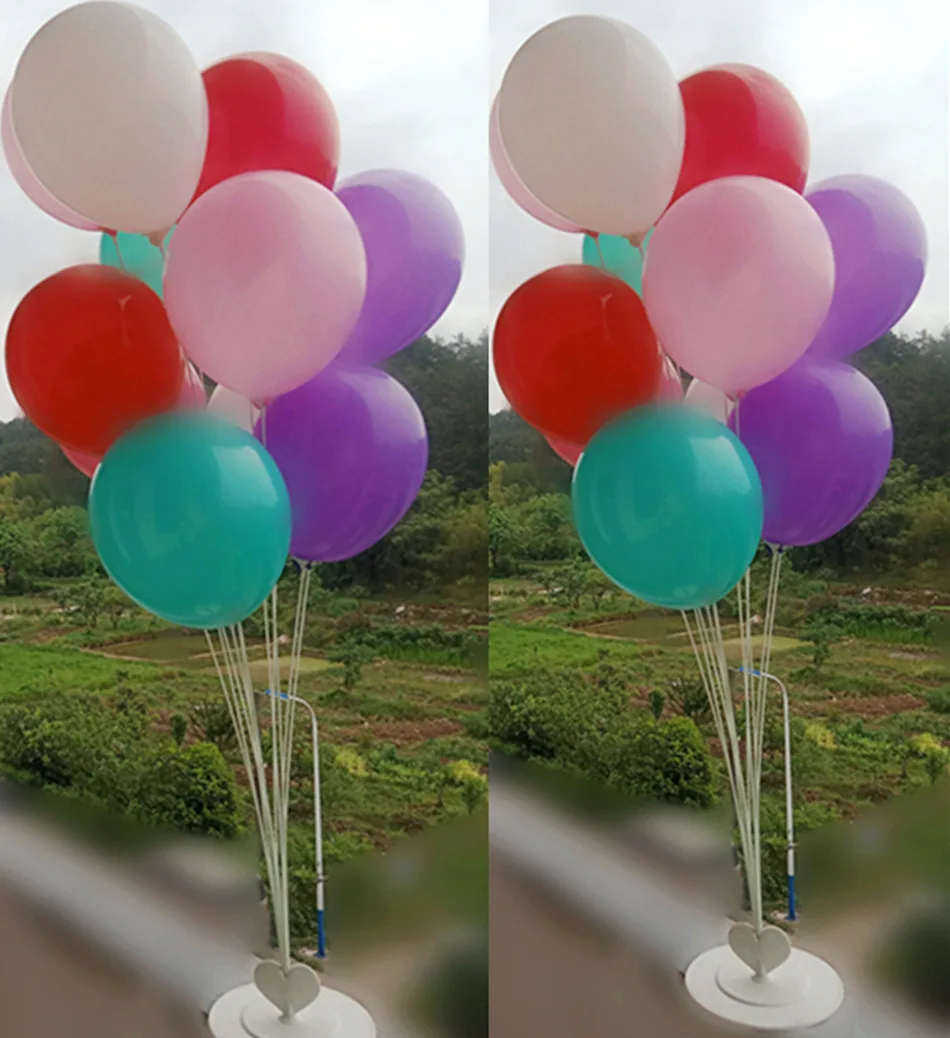 Balloons Column Base Fixed Holder With Cup Table Floating Stand For Wedding And Birthday Party Supplies Decoration Ballon