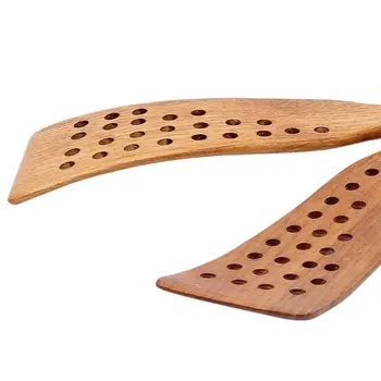 

24 Hole Handcrafted Cooking Curved Spatula Wooden Spatula Non-stick Super Strong