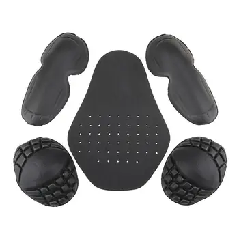 

Durable And Practical 5pc/Set Motorcycle Jacket Lining Protectors Pad Shoulders Elbow Back Armor Black