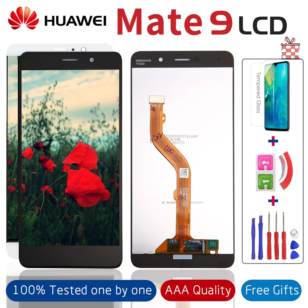 

5.9'' Display For HUAWEI Mate 9 LCD Touch Screen with Frame for Full Assembly Replacement Huawei MHA-L29 Mate9 LCD +Gifts