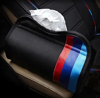 

England Style Union Car Tissue Box Checker Printed Paper Towels Container Case Fit For BMW MINI COOPER Mini