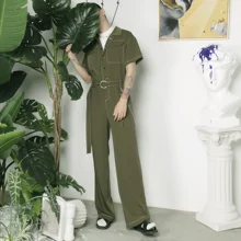 S-6XL! мужские весенне-летние повседневные брюки с короткими рукавами и отворотами