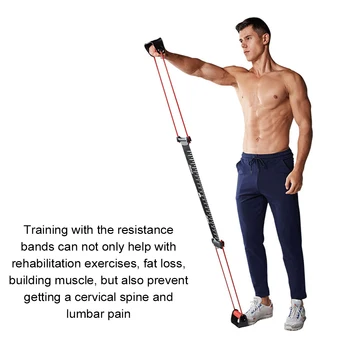 

Exercise Band Multi-Function Puller Push-up Stand Exercise Equipment for Adult Chest Arm Muscle Expaned Fitness Equipment