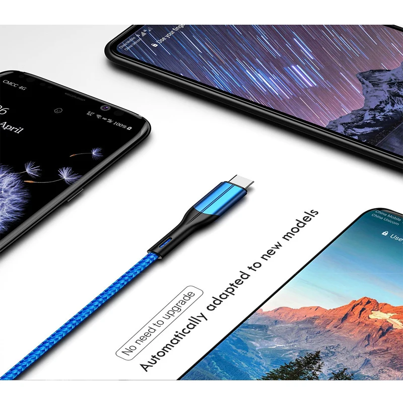 Кабель для huawei Honour V8 type C USB кабель зарядный шнур быстрое зарядное устройство для Xiaomi 5 4s 4C Android универсальный