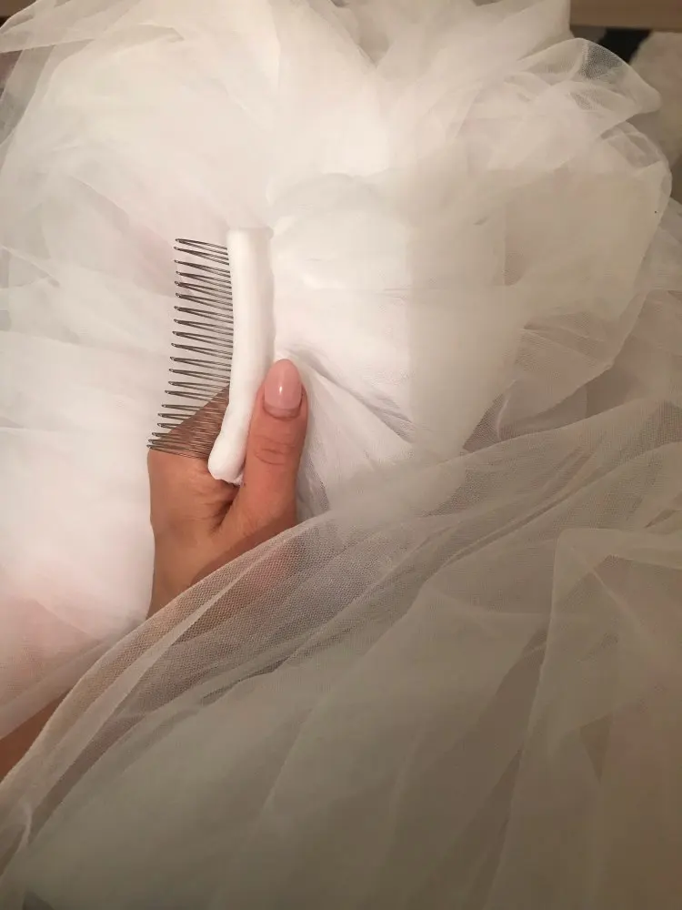 Свадебная фата 2 слоя длинная вуаль mariage ivoir Фата невесты 3 метра Фата Свадебные аксессуары