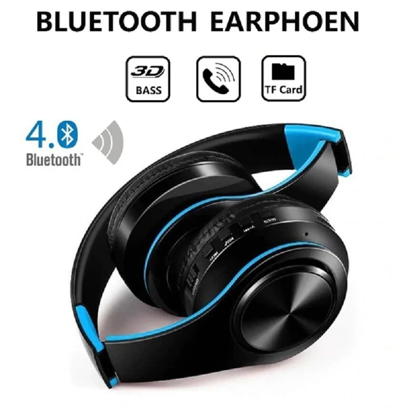 Fanshu Bluetooth наушники Складная Беспроводная гарнитура с микрофоном флеш картой