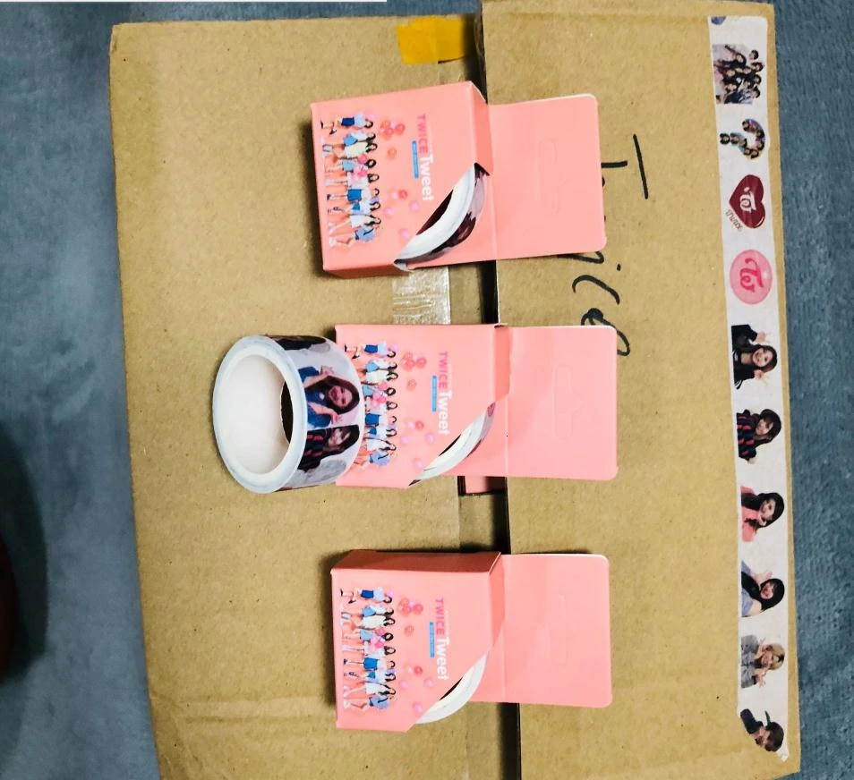 Kpop TWICE BLACKPINK Симпатичные Васи клейкие ленты бумага маскировки скрапбукинга Стикеры для ноутбука DIY 2 см* 5 м