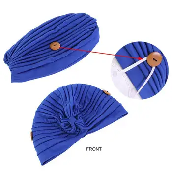 

mask accessories Female headscarf hijab bonnet india hat Button headband turban caps Women anti-tight ears Turban mouth