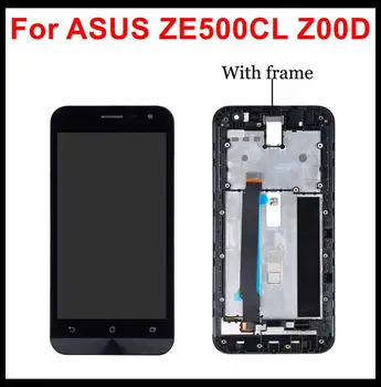 

Brand New Original LCD Display with Digitizer Touch Screen Assembly with Frame For ASUS ZenFone 2 ZE500CL Z00D 5" Replacement