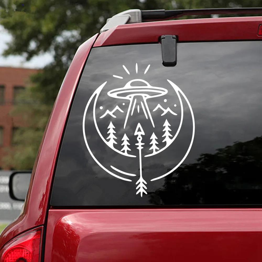 

Fun UFO Auto Sticker Personalized Car Stickers Motorcycle Decals