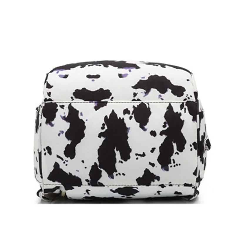 Fashion Lady Diaper Bags Cow Printed Baby Mummy Nappy Backpacks Multi-functional Large Capacity Family Travel Out Maternity Bags06