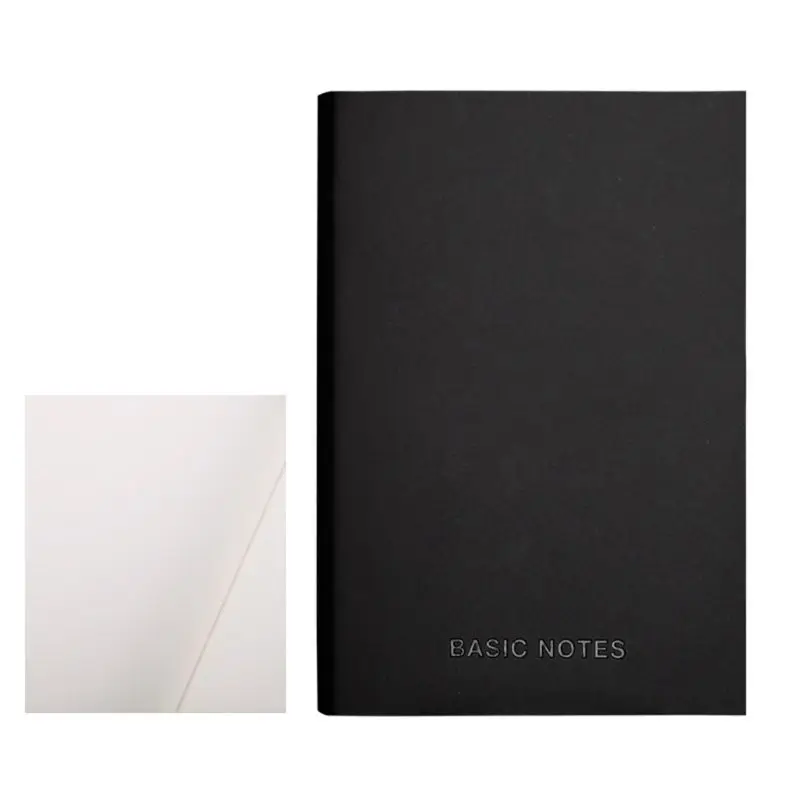 Креативный блокнот, черная кожаная обложка, блокнот, дневник, планировщик, бизнес стиль, пустые страницы, школьные офисные принадлежности