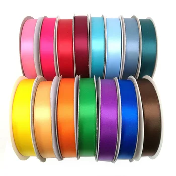 

(25 Yards) 16mm Double Face Satin Ribbon Tape High Quality 100% Polyester Double Sided 5/8" Ribbon DIY Home Textile DIY Crafts