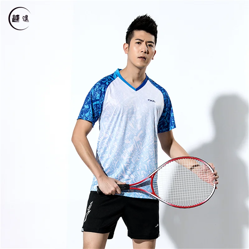 Quick-drying Volleyball Suit Group Purchase Custom Printed Short-sleeved T-shirt for Men and Women Sports Competition Badminton - Цвет: A2610male