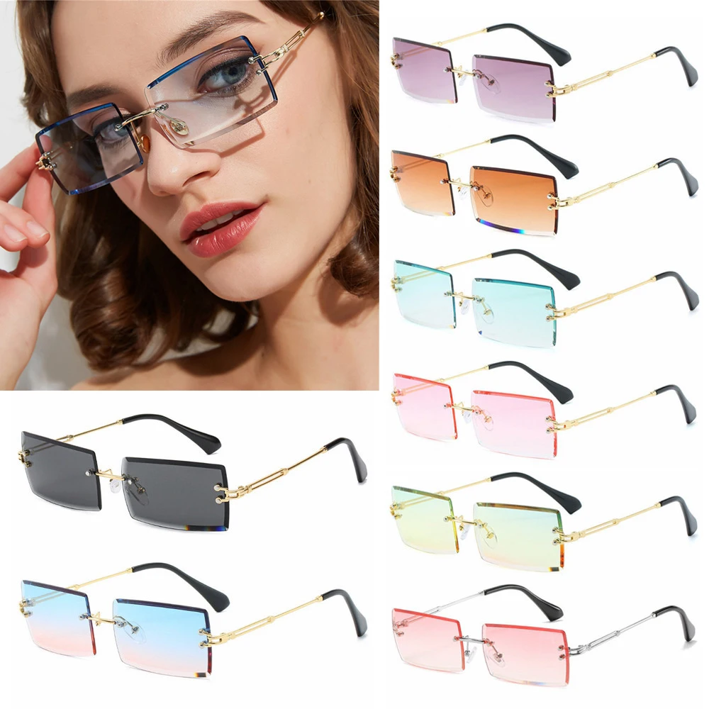 GLOGLOW Outdoor Sunglasse Unisex Women Man UV Protection Outdoor Sport Alloy Geometry Glass Sunglasses