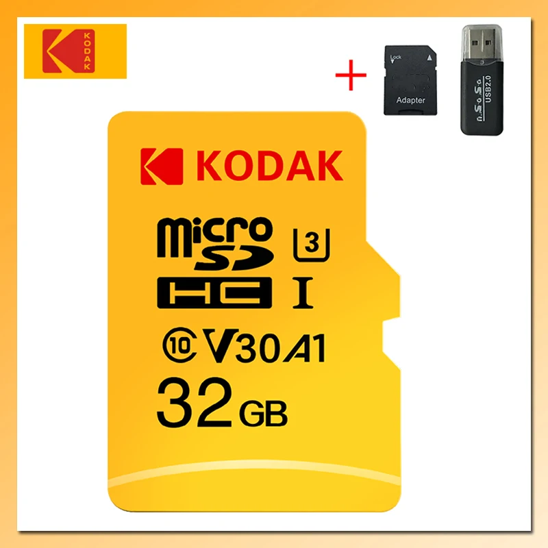 Карта памяти KODAK U3 карта Micro SD на 32 ГБ 128 256 TF 64 512 класса 10 4k флеш карта|Карты памяти| |