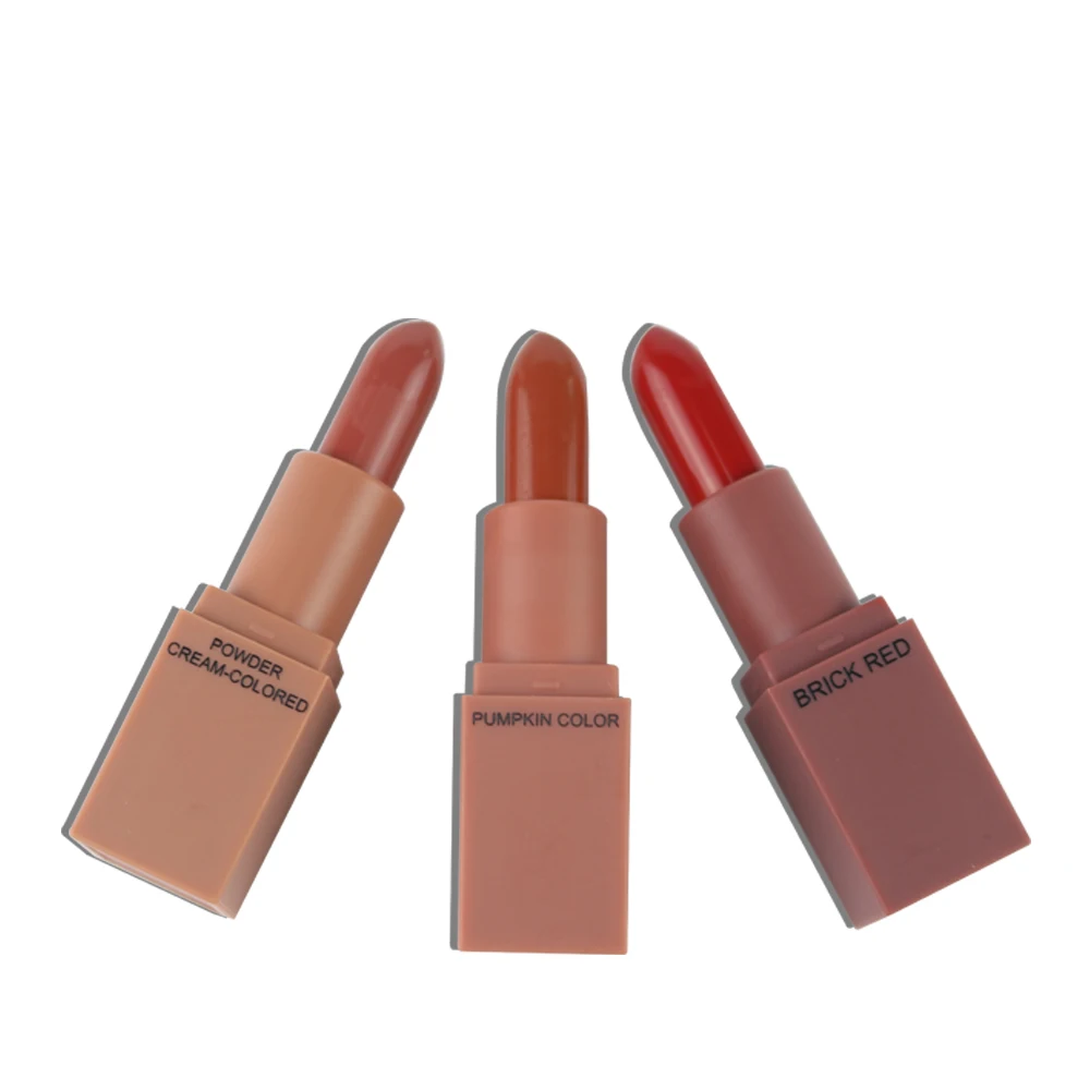 K.A.N Brand 3pcs for box Mini Matte Rouge Lipstick Makeup Long Lasting Kiss Water-proof Moisturizing Glossy Lips matte lipstick K.A.N Brand 3pcs for box Mini Matte Rouge Lipstick Makeup Long Lasting Kiss Water-proof Moisturizing Glossy Lips matte lipstick