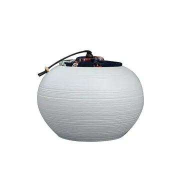 

White Ceramics Tea Caddies Chinese Style Storage Bottle Jar Art Ceramic Tea Box Candy Salt Seasoning Snacks Storage Container