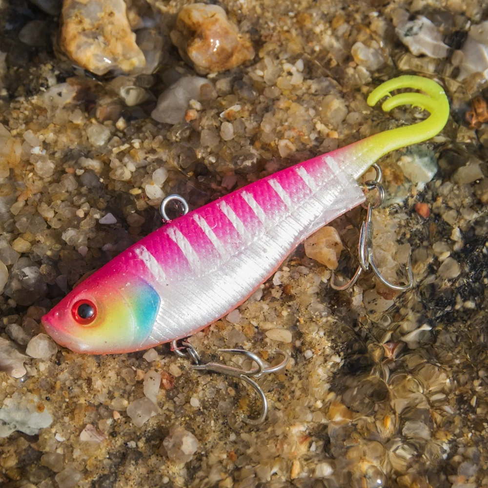 Soft Fishing Lure Swimbait Wobbler Silicone Artificial Bait VIB (18)