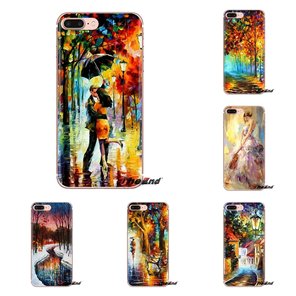 

Silicone Phone Skin Case aura of autumn Leonid Afremov For Samsung Galaxy S3 S4 S5 Mini S6 S7 Edge S8 S9 S10 Plus Note 3 4 5 8 9