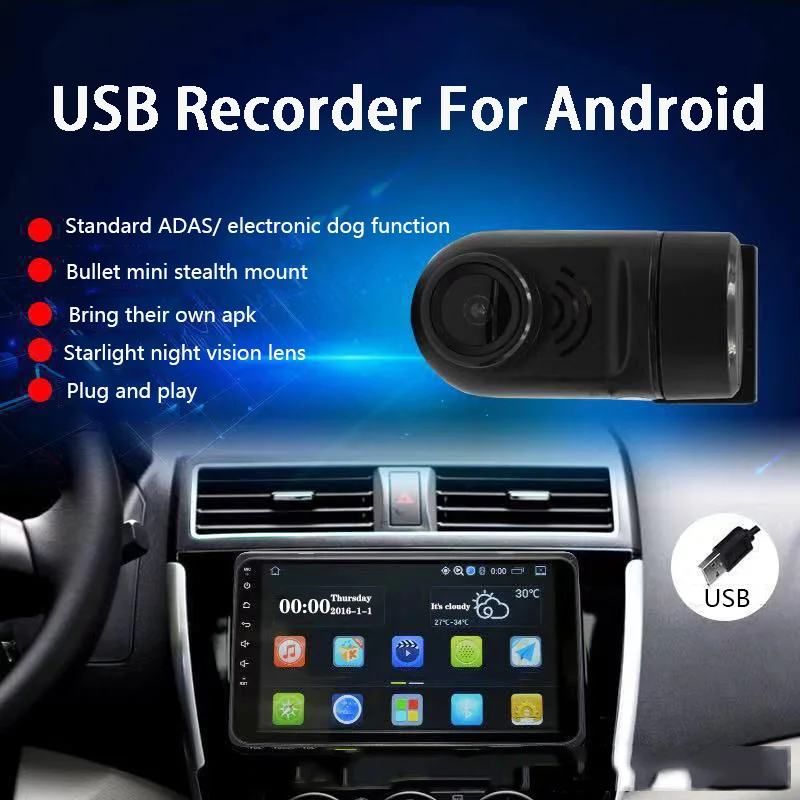 Новый видеорегистратор с разрешением Full HD 1080P USB Видеорегистраторы для