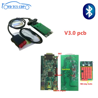 VD TCS CDP 2016R0 keygen с bluetooth 3,0 pcb 9241 чип obd Scan vd ds150e cdp для delphis obd2 Диагностический Инструмент+ 8 шт. Автомобильный Кабель - Цвет: Bluetooth