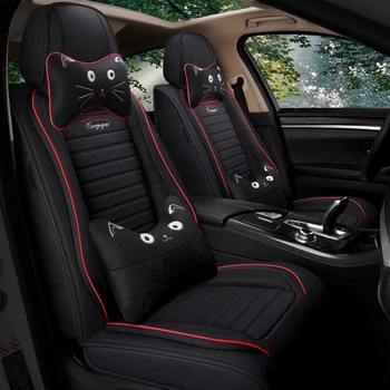 

Full Coverage flax fiber car seat cover auto seats covers for audi a3 8l 8p 8v sportback a4 b5 b6 b7 avant b8 b9