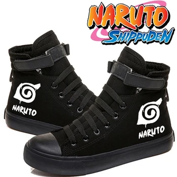 

2020 Naruto Anime Printed High Top Canvas Shoes Cozy Sneakers