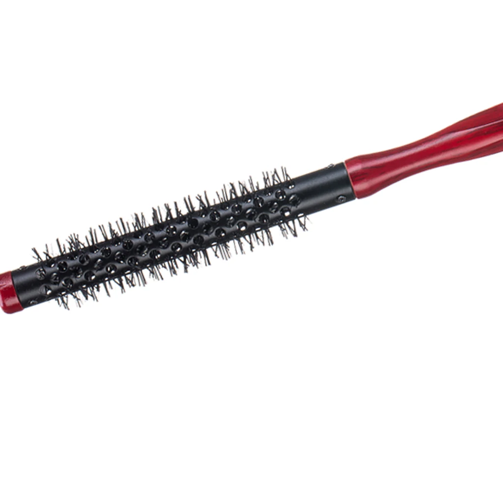 Mini Hair Round Brush Roller Comb Hairbrush for Salon Hairstyle Professional Portable Hairdressing Salon Styling Tools 10mm