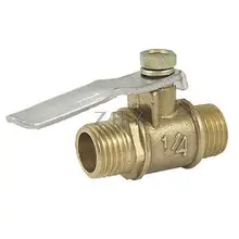 1/" Папа до 1/4" Мужской виток резьбы бусина клапан