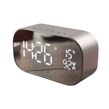 

CARPRIE New Arrival Digital Alarm Clock Led Speaker Wireless Speaker Bluetooth Double Speaker TF SD Card AUX Music Player