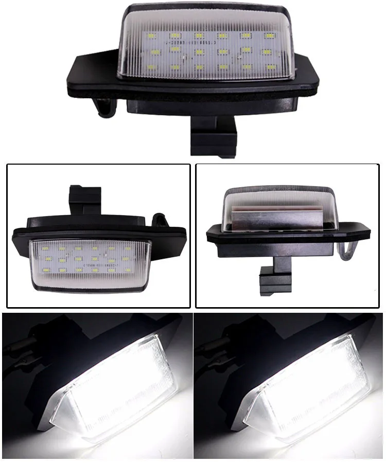 2x светодиодный автомобильный номерной знак для Mitsubishi LANCER SPORTSBACK Outlander 2006-2012 пикап авто светодиодный фонарь