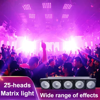 

Matrix Light DMX Light Stage Show Matrix Wash DJ Light Linear Blinder LED Stage 5 Heads with 5*30W RGB 3 In 1