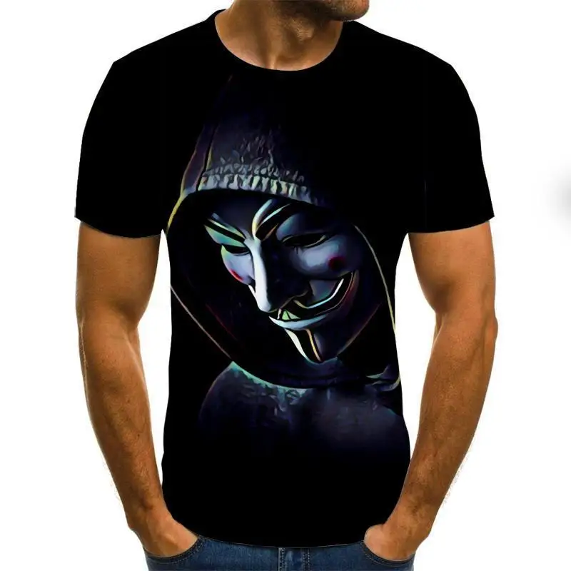 Camiseta con estampado 3d de la película de Horror para hombre y mujer, ropa informal estilo Hip Hop, camiseta de los 90, Tops para hombre y mujer